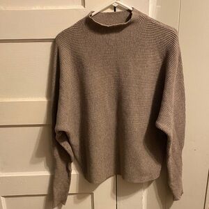 Cyrus Women's Taupe Turtleneck Sweater